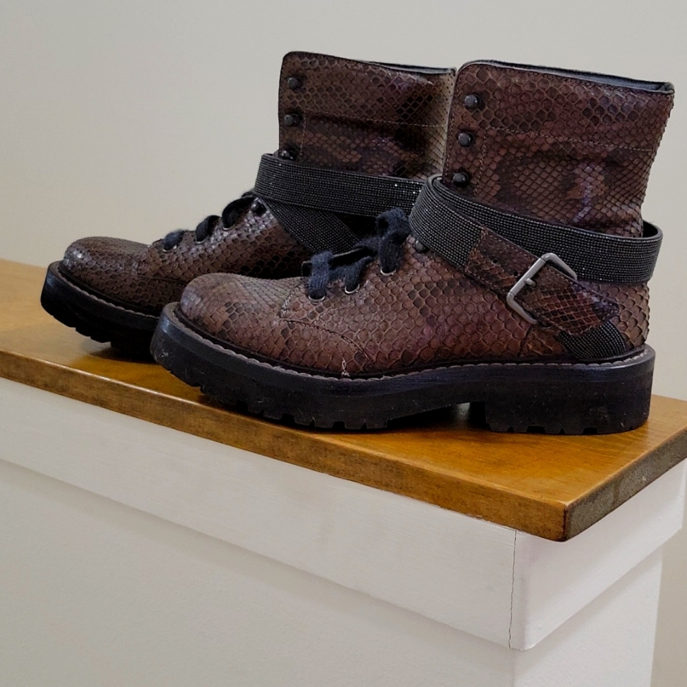 Brunello Cucinell Python, Monili bead strap boots